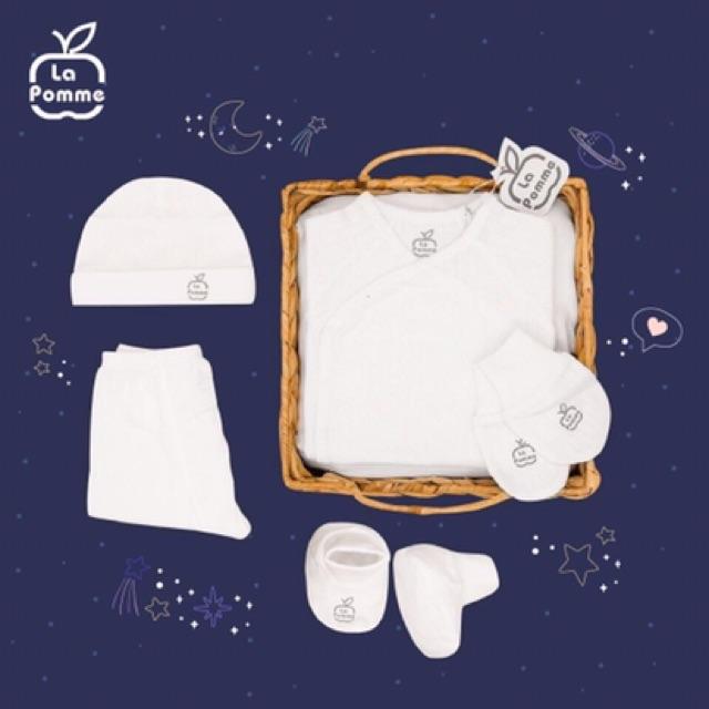 Bộ sơ sinh dài tay cài lệch