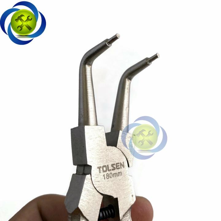 Kìm mở phe trong miệng cong Tolsen 10082 dài 180mm