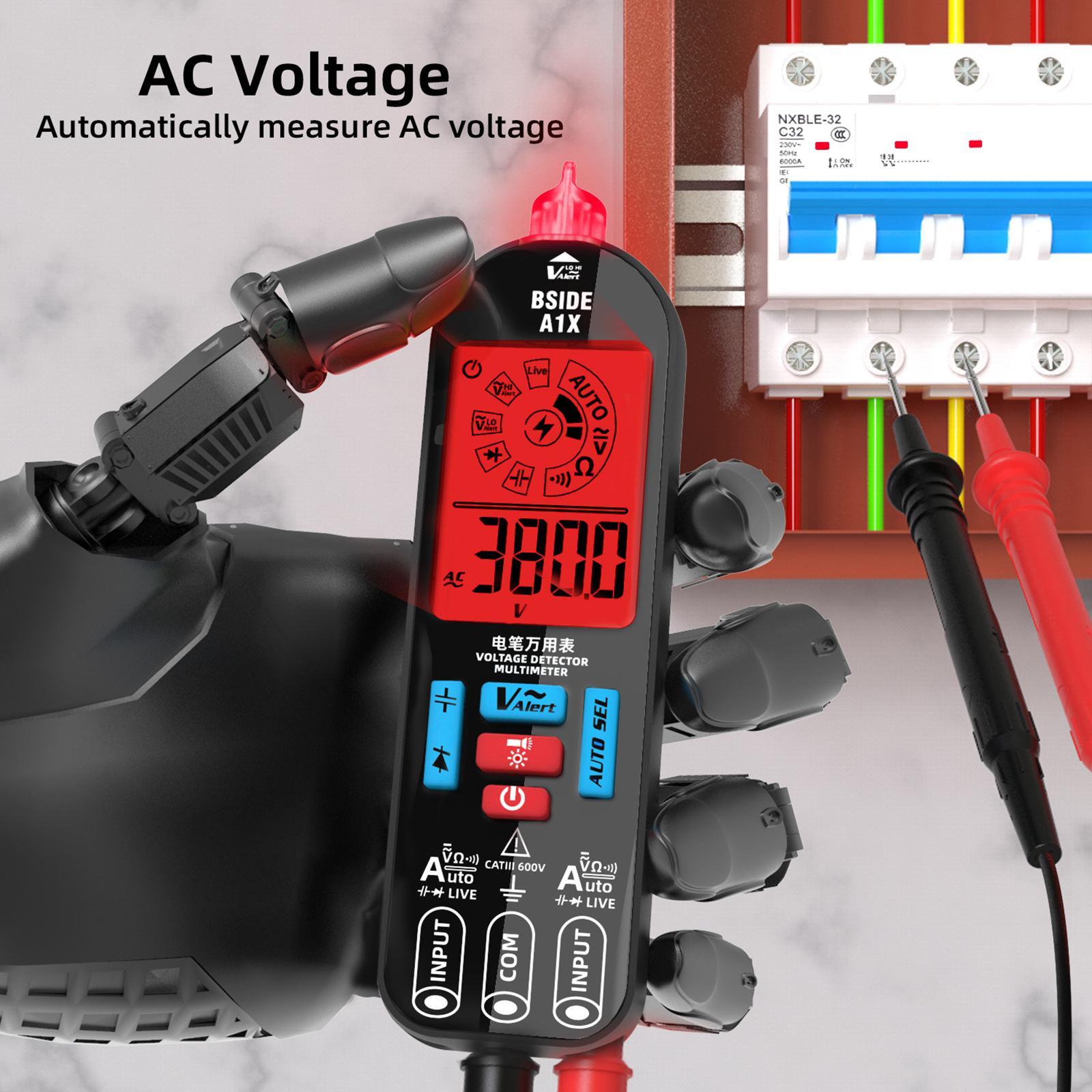 Smart Digital Multimeter Tester Voltageage Meter Accurately Handheld Electrical Multimeter DC Voltmeter for Home Use
