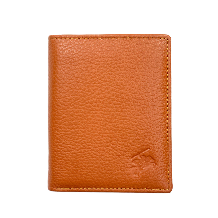 Ví Đứng Nam Mini Nhỏ Gọn, Da Bò SMALL PEBBLE 2 Mềm Mại - Bền Bỉ, Size Tiểu, Chống Xước - Chống Nhăn Tốt, Thiết Kế Đơn Giản, Dáng Đứng - Gập 2, 2 Ngăn Lớn Đựng Tiền Và 9 Ngăn Nhỏ Để Thẻ ATM, CCCD, Thẻ GPLX - Hàng Chính Hãng SAIGIO