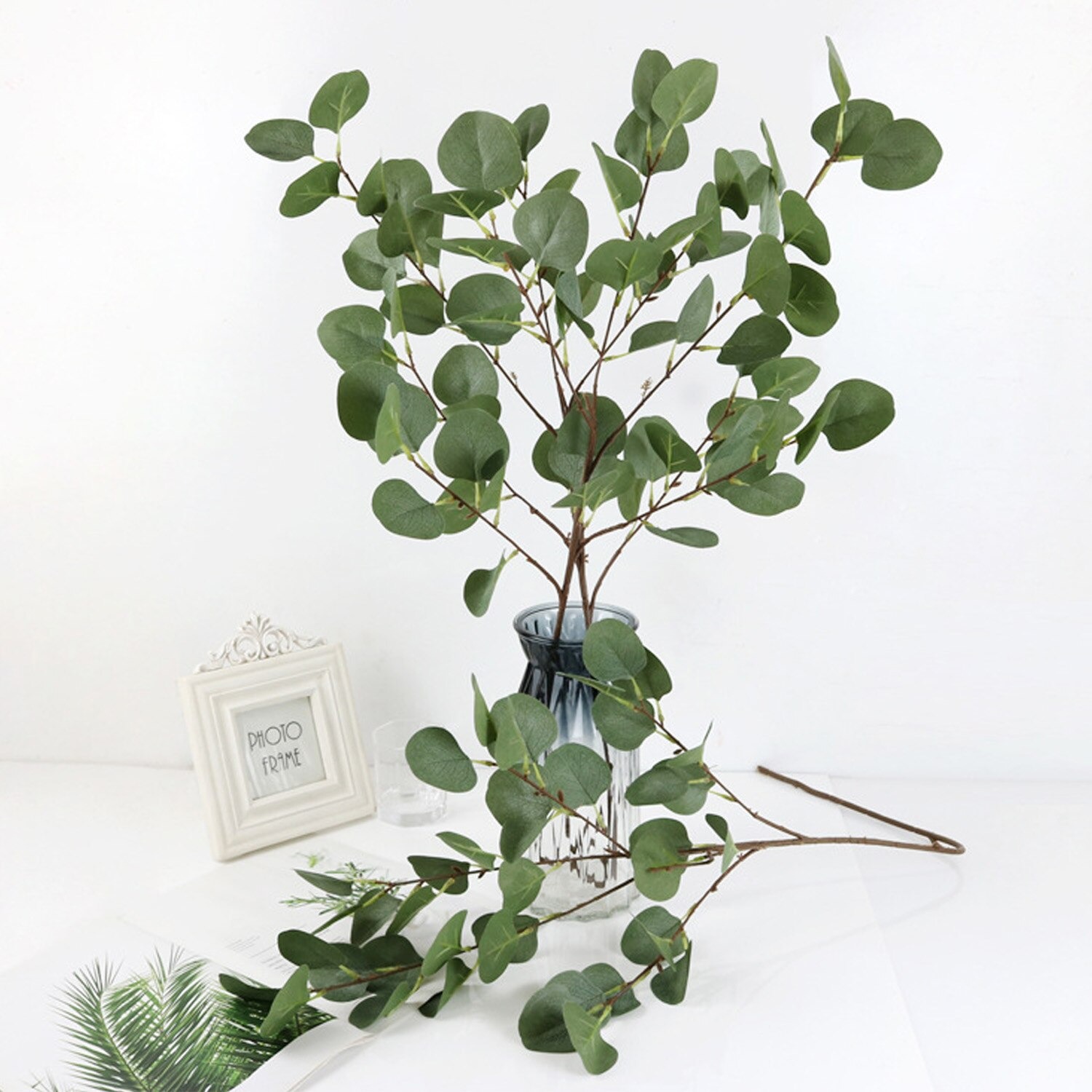 Cành Lá Táo Giả dài 60cm 5 nhánh lá to loại đẹp