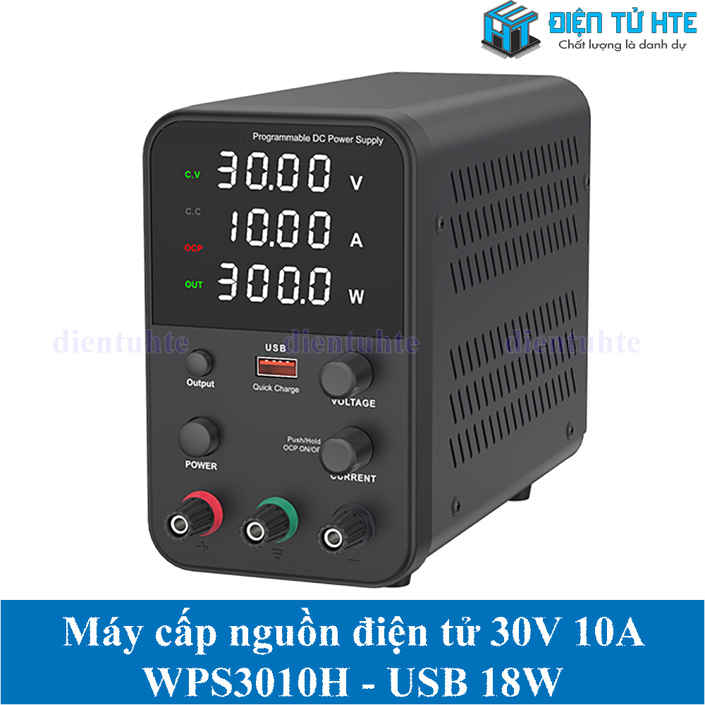 Máy cấp nguồn điện tử WPS3010H 30V 10A Encoder LED 4 số