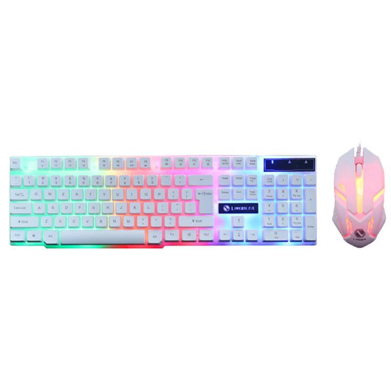 Combo Bàn Phím Và Chuột Gaming H.S.V Có Đèn Led Nền Cho Máy Tính