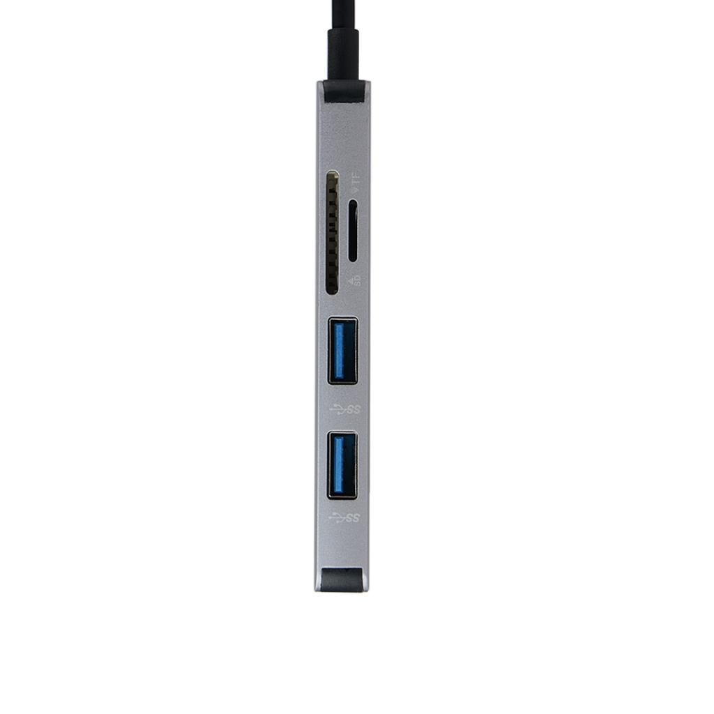 USB C Hub USB 3.0 Adapter Dock with 4K HDMI TF/SD Card Reader for MacBook