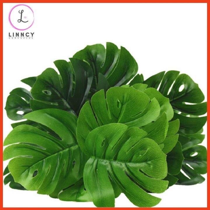 Chậu cây lá rùa nhân tạo cao 45-50cm trang trí bàn, kệ tủ, giá sách, làm đạo cụ chụp ảnh