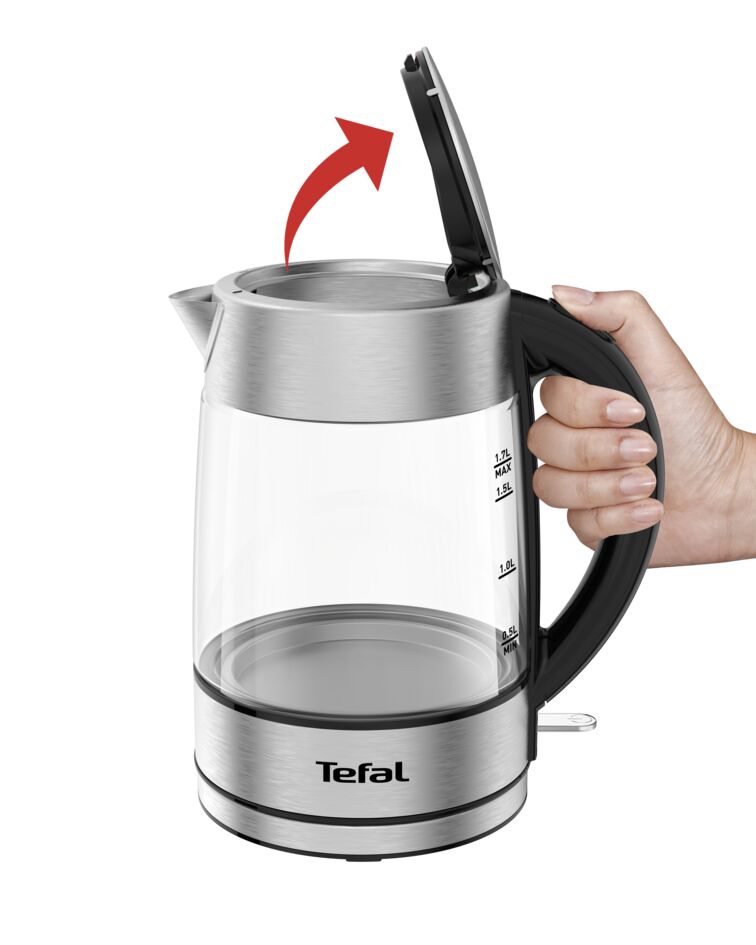 Bình đun siêu tốc thủy tinh 1.7L Tefal KI772D38 - 2400W - Hàng chính hãng