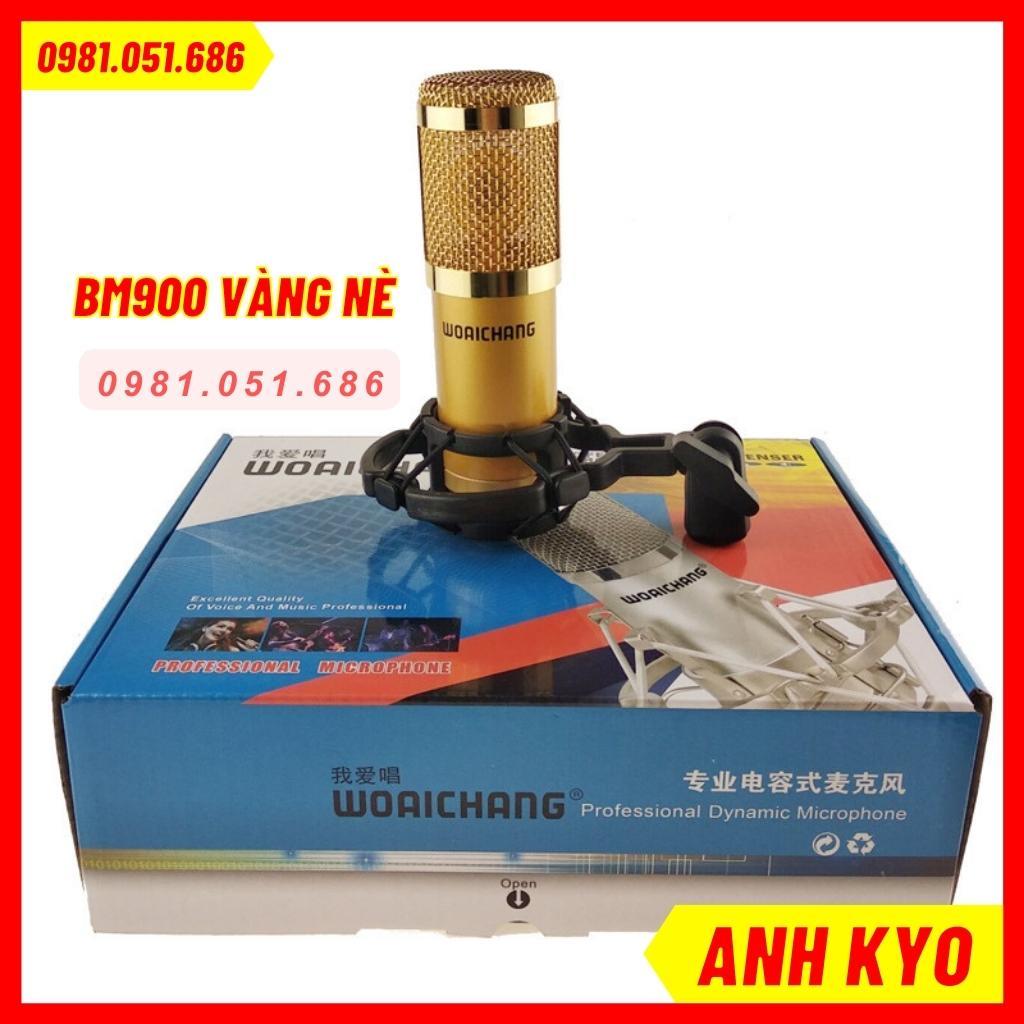 Mic thu âm BM900 Kết hợp được nhiều dòng sound card như K10 và K300, H9, V8, V10 hát nhẹ