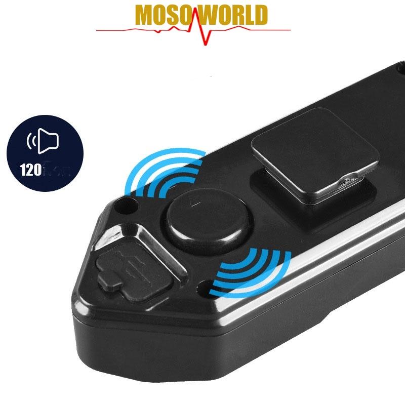 Đèn LED MOSOWORLD 18 bóng không dây chống nước có điều khiển từ xa gắn yên xe đạp