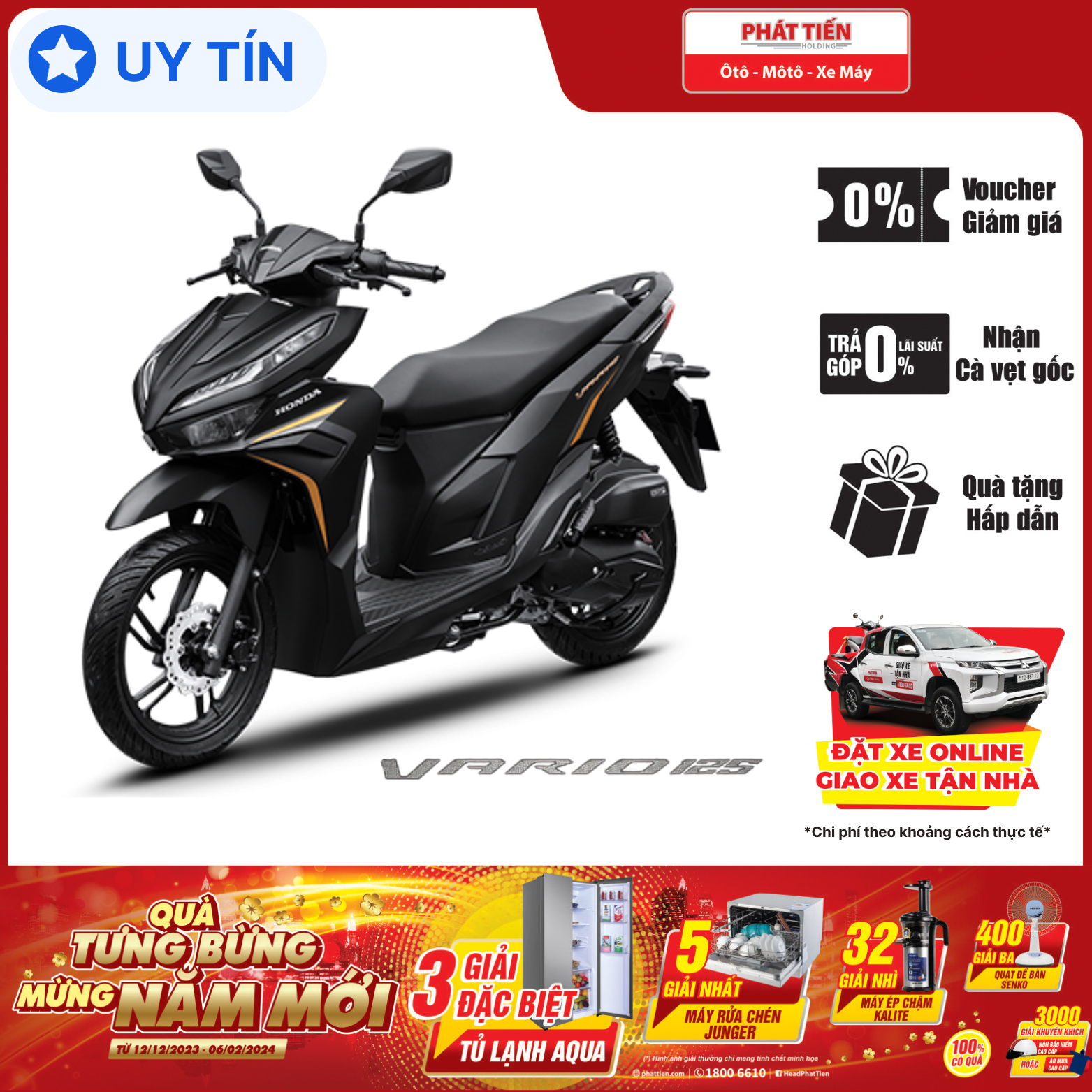 Xe máy Honda Vario 125 2024 Nhập khẩu