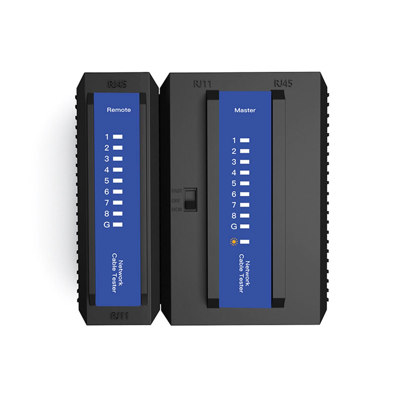 Network Cable Tester, LAN Wire Ethernet Cable Tester Phone RJ11, Cable Tester Test Tool, with automatic sleep function