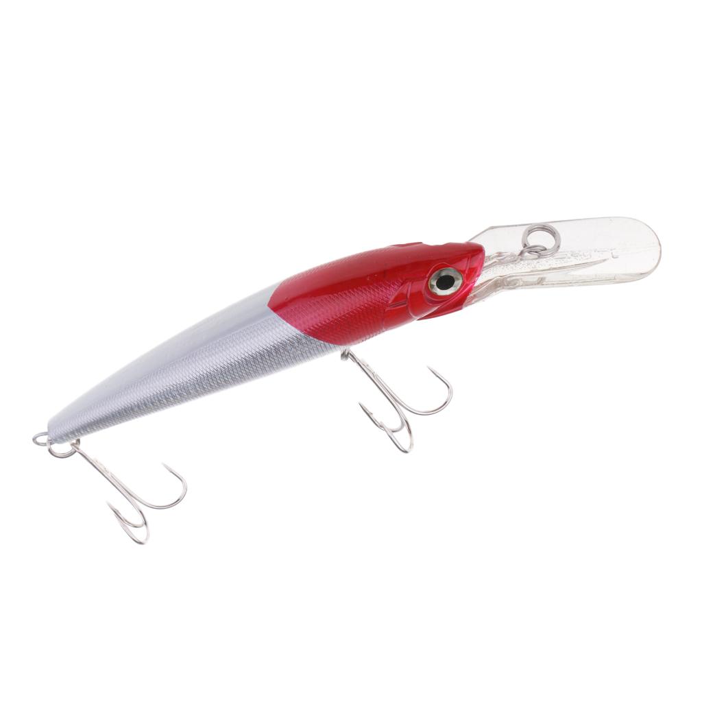 Artficial Minnow Fishing Lure Plastic Hard Bait Crankbait Hook Fishing Tackle 18cm/80g