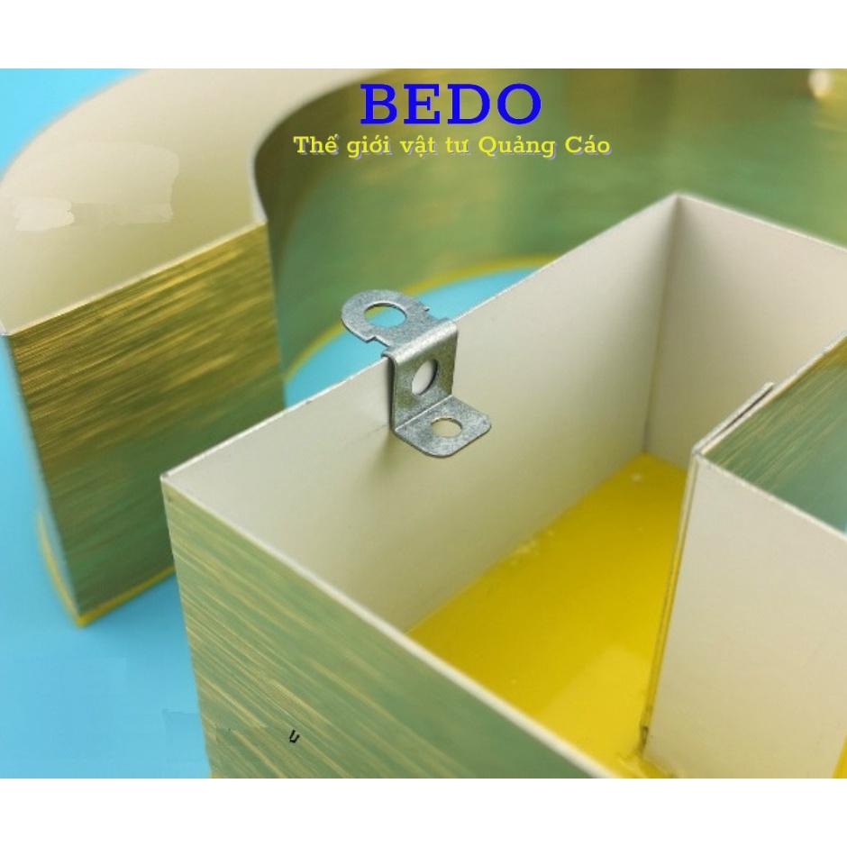 Combo 1000c ke đỡ hậu chữ nổi vuông ừa đỡ hậu chữ vừa làm tai tắt vít cố định chữ vào biển