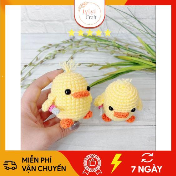 DIY Gói Nguyên Liệu Móc Len Thú Chibi Nhồi Bông - Nghệ Thuật Móc Len Amigurumi Làm Quà Tặng Handmade Hoặc Deco