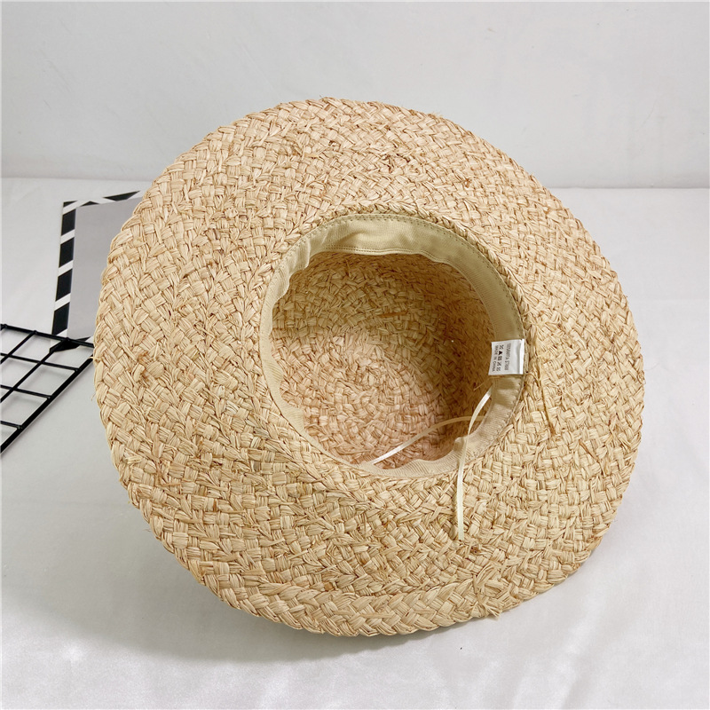 Nón cói, mũ cói đi biển chất liệu RAFFIA  điệu đà