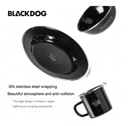 Cốc, bát, đĩa tráng men Blackdog BD-YC005, BD-YC006, BD-YC007