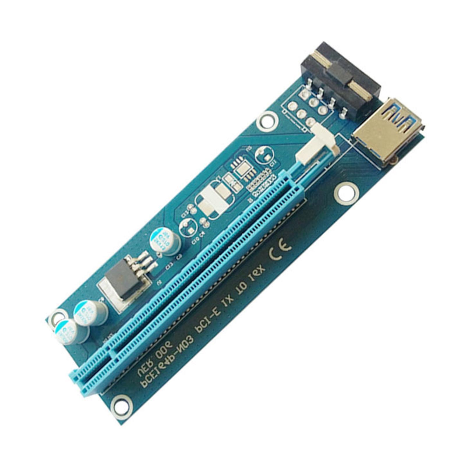 VER006 PCI-E GPU Riser Card 4pin PCI Express USB 3.0 for Bitcoin Miner