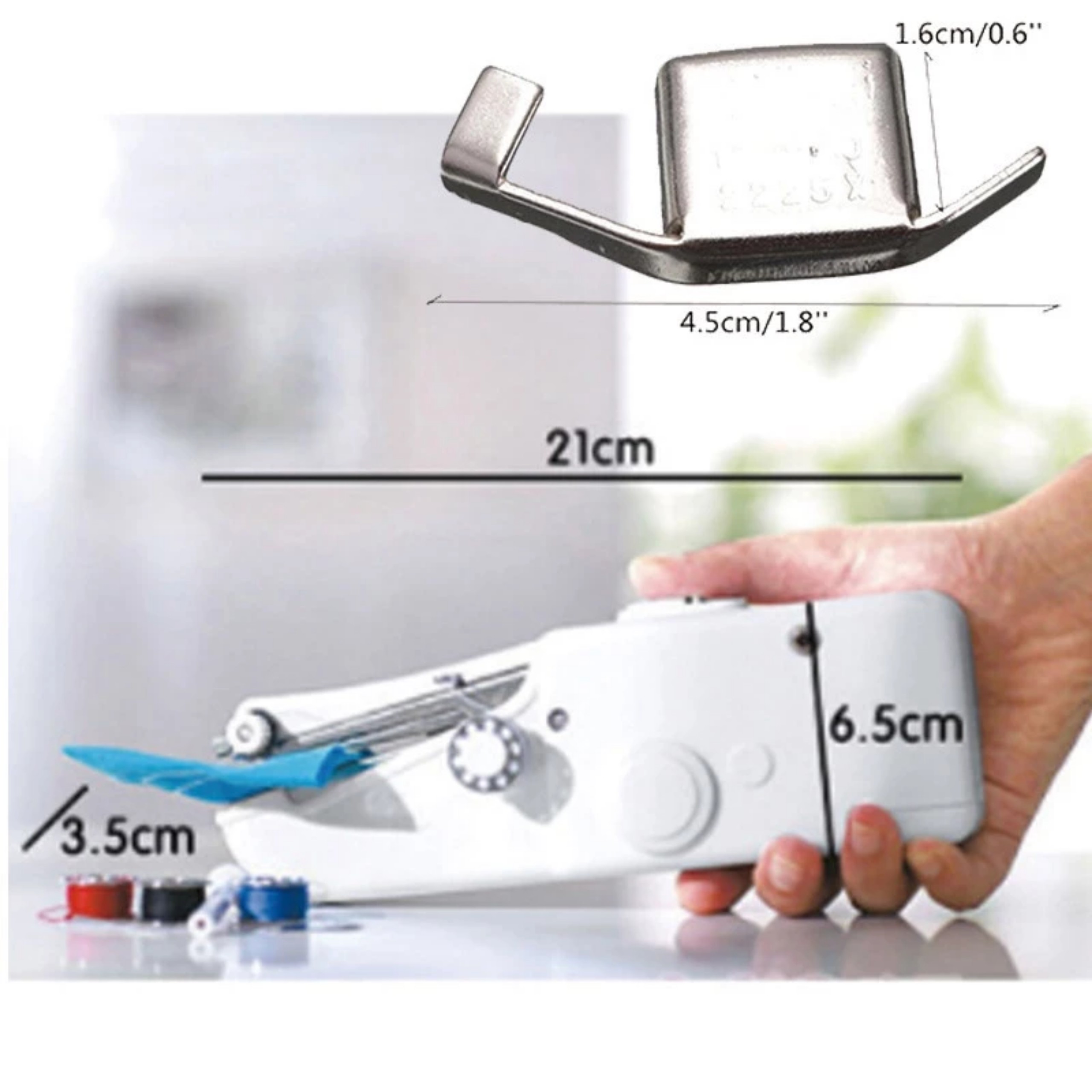 Máy May ROBOT Cầm Tay Mini Handy Stitch - Máy Khâu Mini Cầm Tay Gia Đình, Tiết Kiệm, hàng chính hãng