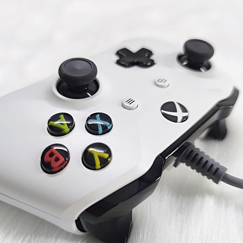 Gamepad tay game dây Xbox One S White - cho máy tính, laptop, smartphone, máy tính bảng, máy game xbox1