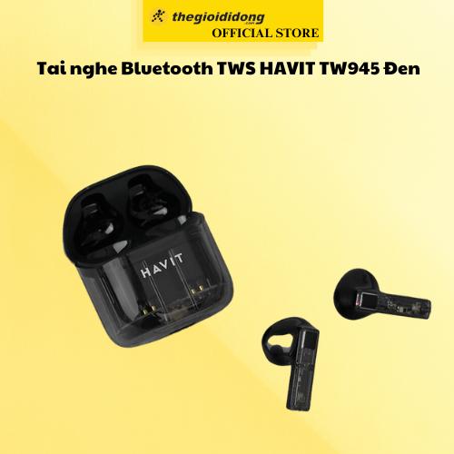 Tai nghe Bluetooth TWS HAVIT TW945 Đen - Hàng Chính Hãng