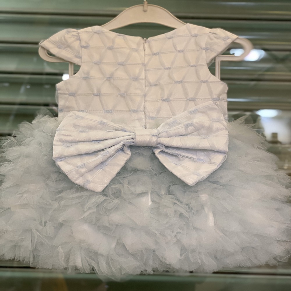 Đầm Tiệc Kiểu Dáng Bí Baby Girl Chất Liệu Lưới Xếp Li Đính Hạt Bẹt Mã 7023