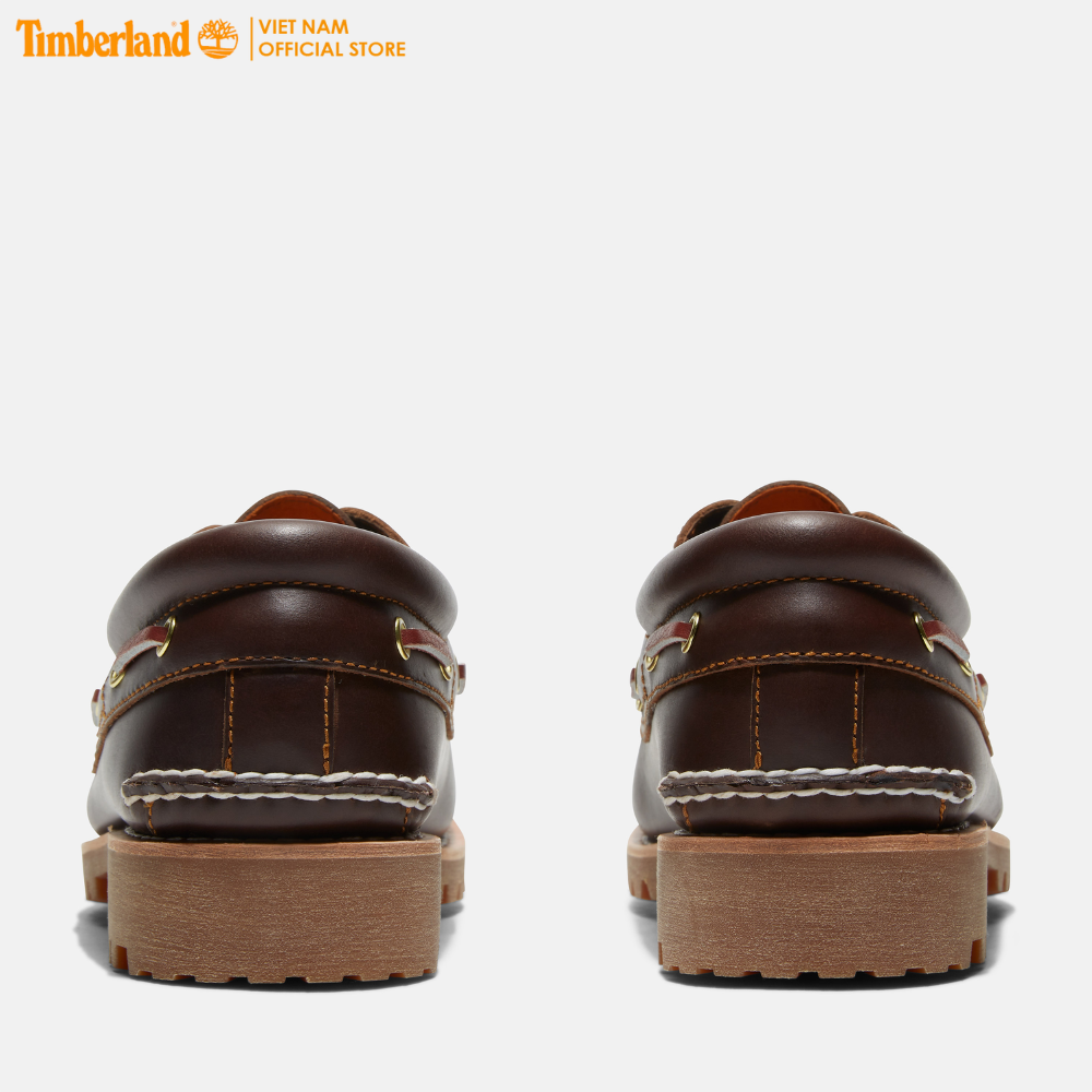 [Original] Timberland Giày Lười Nam - Men's Authentics 3 Eye Classic Md Brown Full Grain TB03000322