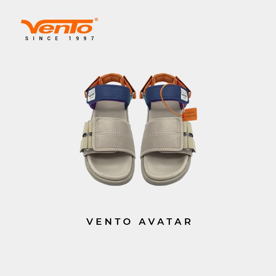 Giày Sandal VENTO AVATAR NỮ CHÍNH HÃNG - MÀU BE CAM/ĐEN XANH SD10112