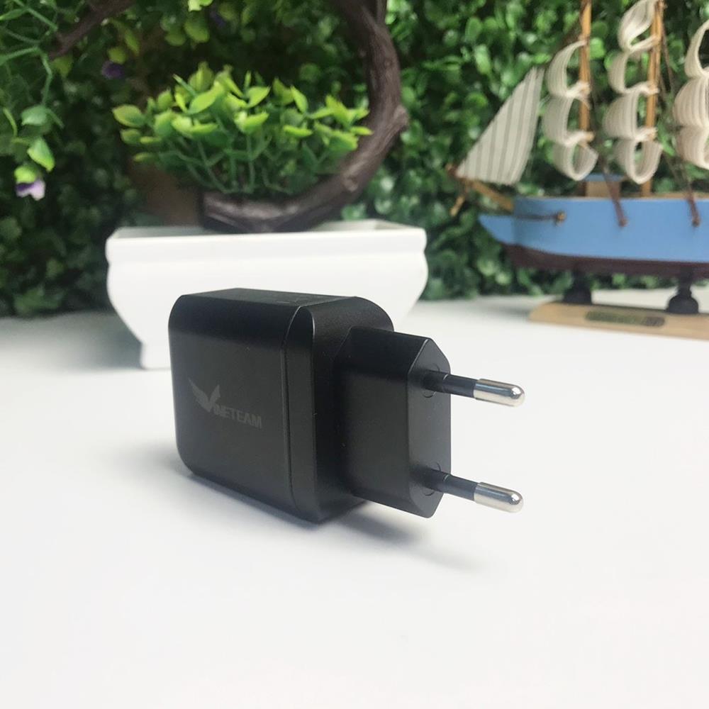 Cốc Sạc Nhanh 3A Vinetteam 1 Cổng USB QC3.0 Công Suất 33W Dành Cho Iphone Samsung Oppo Xiaomi - Hàng Chính Hãng