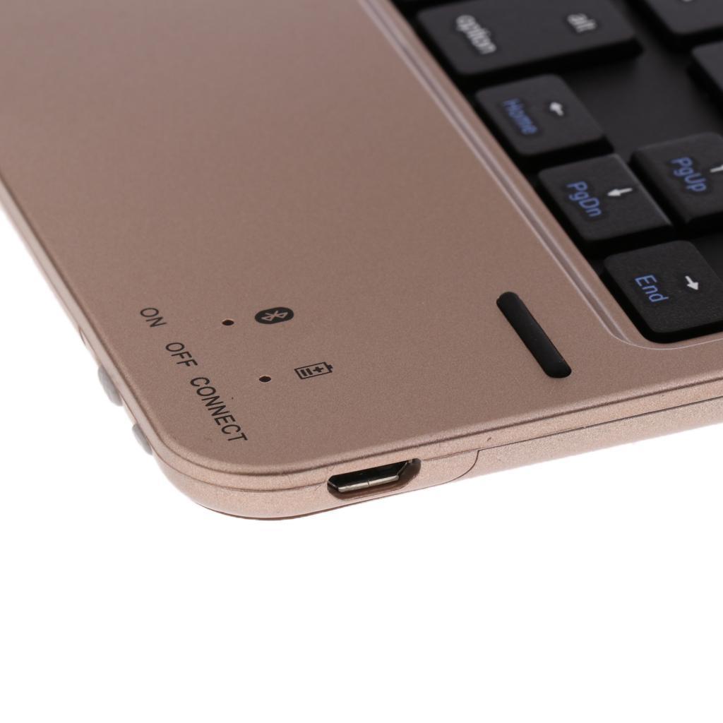 Gold Wireless Bluetooth3.0 Card Slot Portable Chargable Ultra-Slim Keyboard