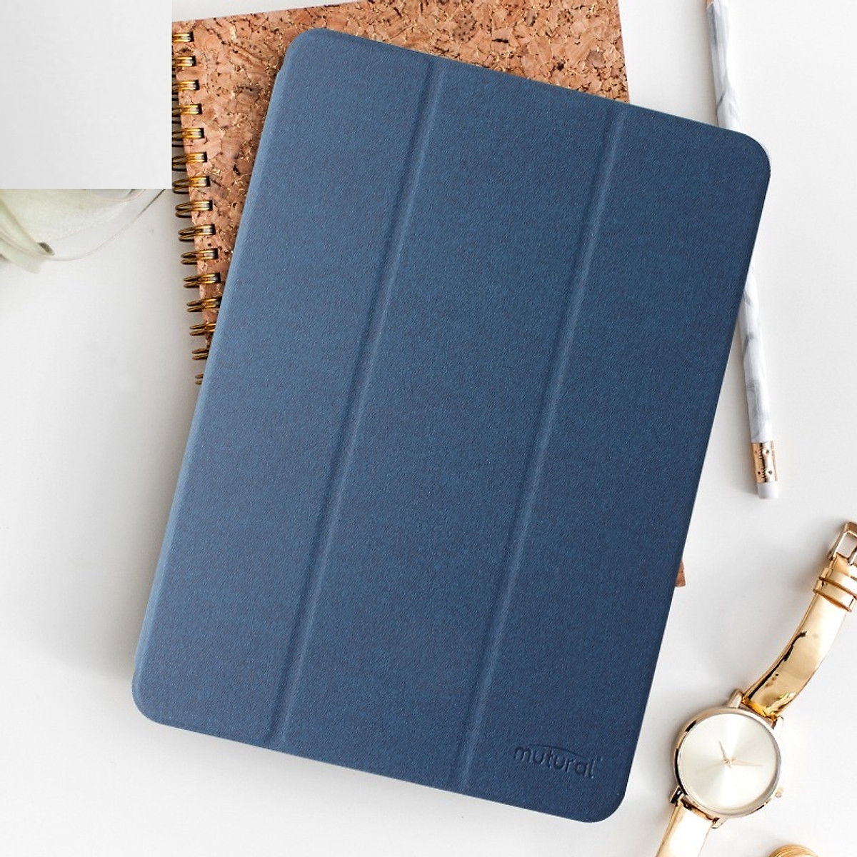 Bao da Mutural Tailor dựng đứng có khay bút dành cho iPad Gen 10 10.9inch 2022 - Hàng chính Hãng