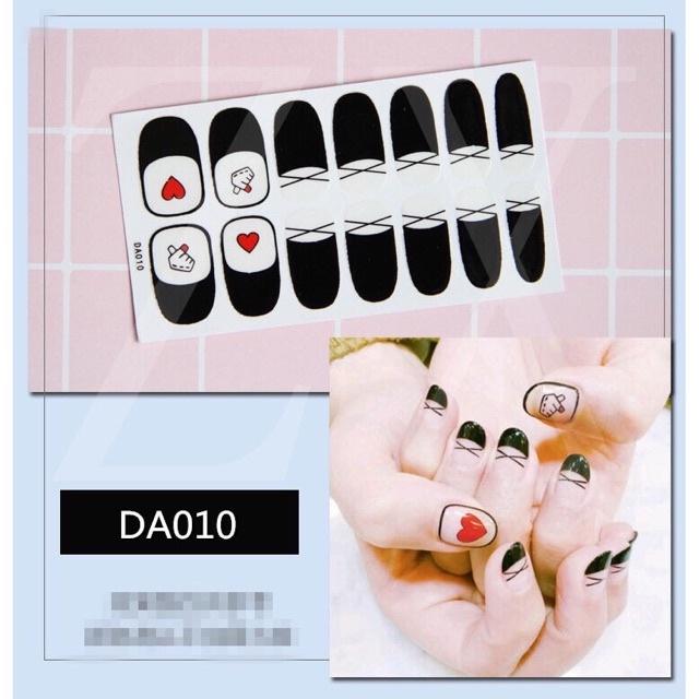 Set dán móng tay Nails dán nghệ thuật nhiều màu - có ngay bộ móng đẹp trong 5 phút (Nail wraps / Nail stickers) CAM02