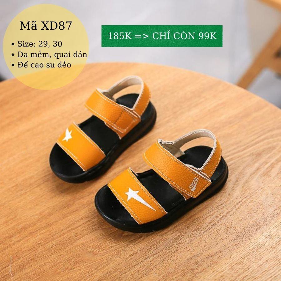 Sandal bé trai/dép quai hậu bé trai 4 - 5 tuổi siêu nhẹ quai ngang thời trang chống trơn trượt XD87