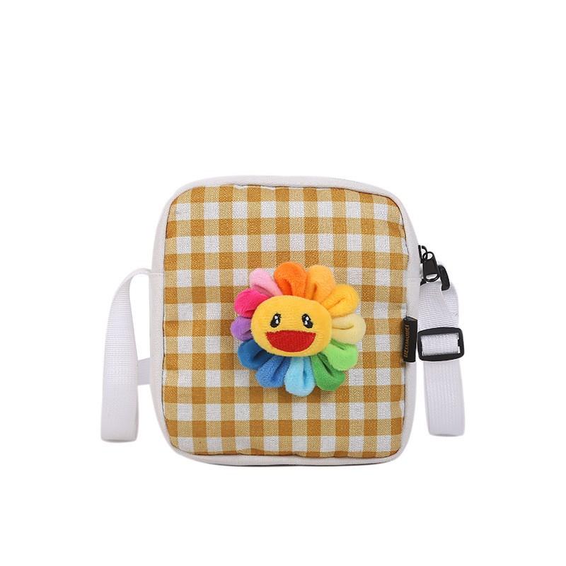 ️FLASH SALE️-TÚI KẺ SỌC GẮN HOA SIÊU XINH