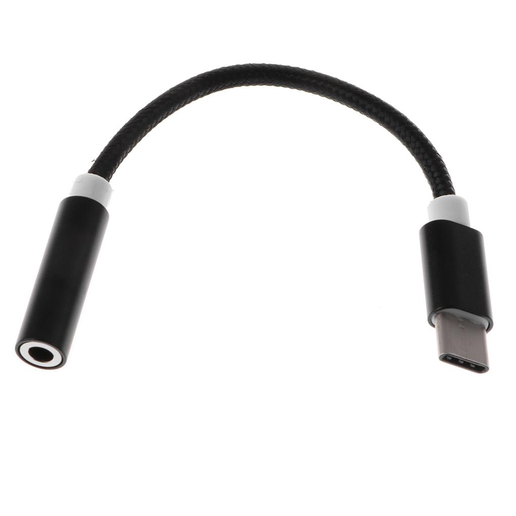 USB C to 3.5mm Headphone Jack Adapter, Type C Male to 3.5mm Female Stereo Audio Connector for Motorola Moto Z, LeEco Le 2/Max 2