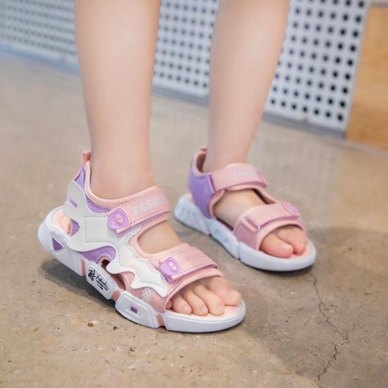 Sandal Bé Trai Sandal Bé Gái Từ 2-13 Tuổi Siêu Nhẹ Đế Êm Chống Trơn Trượt Dáng Thể Thao Phong Cách Hàn Quốc D63