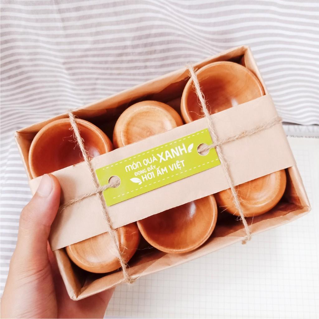 Ly, Chén Gỗ Uống Trà Cao Cấp - Hàng Chính Hãng