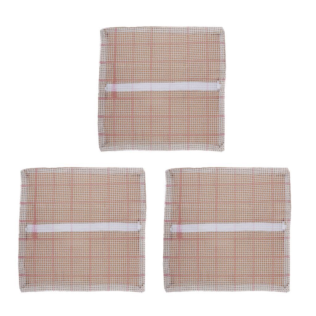 3Pcs Blank Rug  Mat  Yarn Cushion Embroidery  Kits