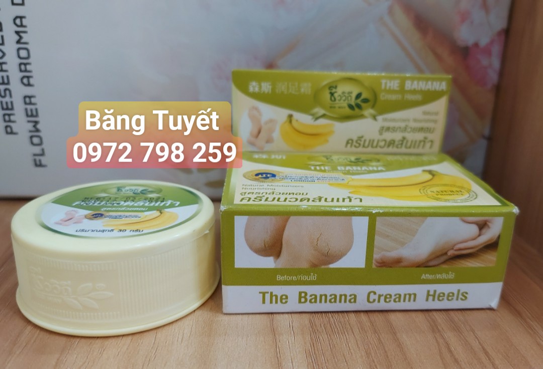 Kem nứt gót chân chuối thái The banana Cream heels