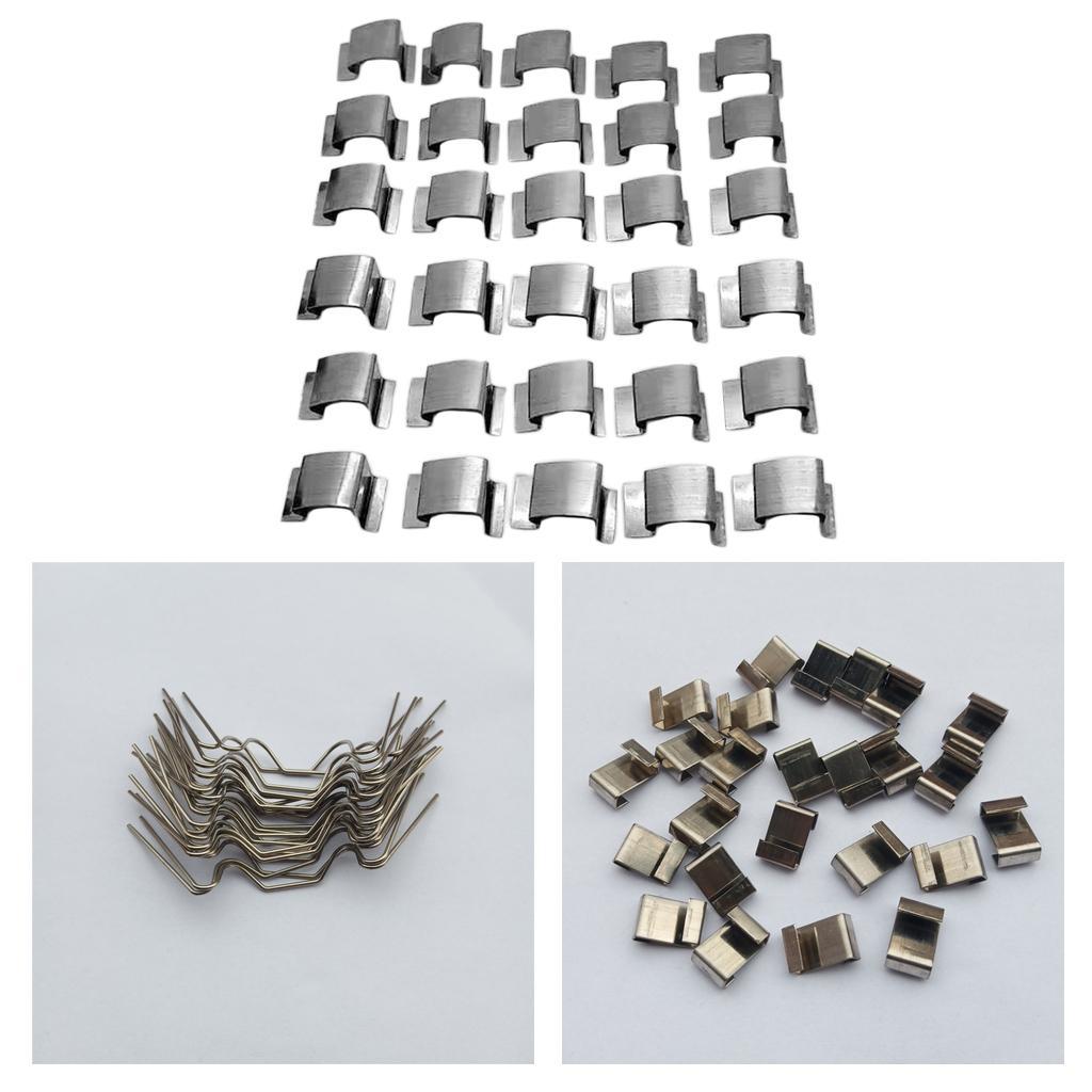 80pcs/Pack 304 Stainless Steel Greenhouse Glass Pane Fixing & W Clips