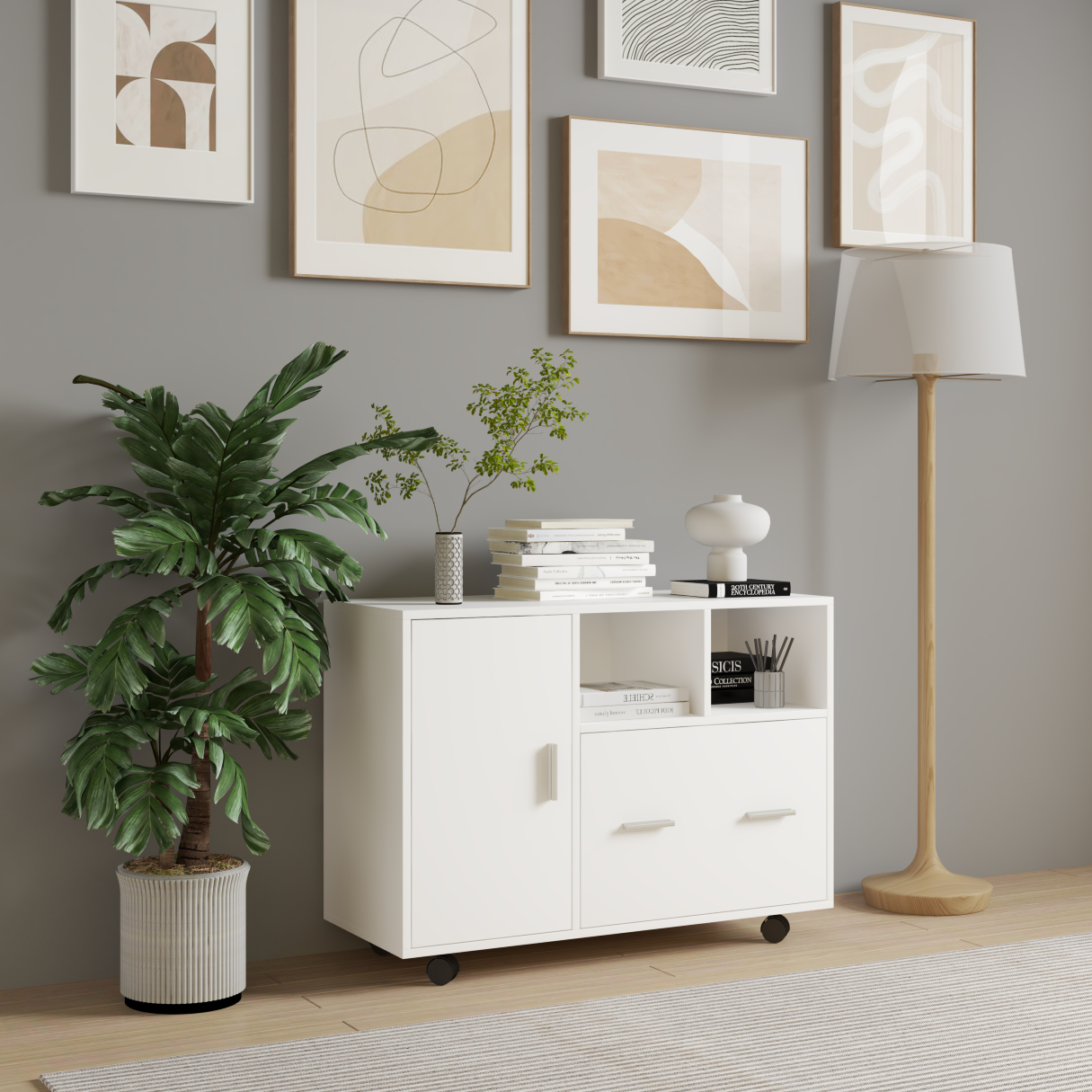 [Happy Home Furniture] COMFEE, Tủ đựng hồ sơ 3 ngăn ,  40cm x 40cm x 66cm ( DxRxC), THK_020