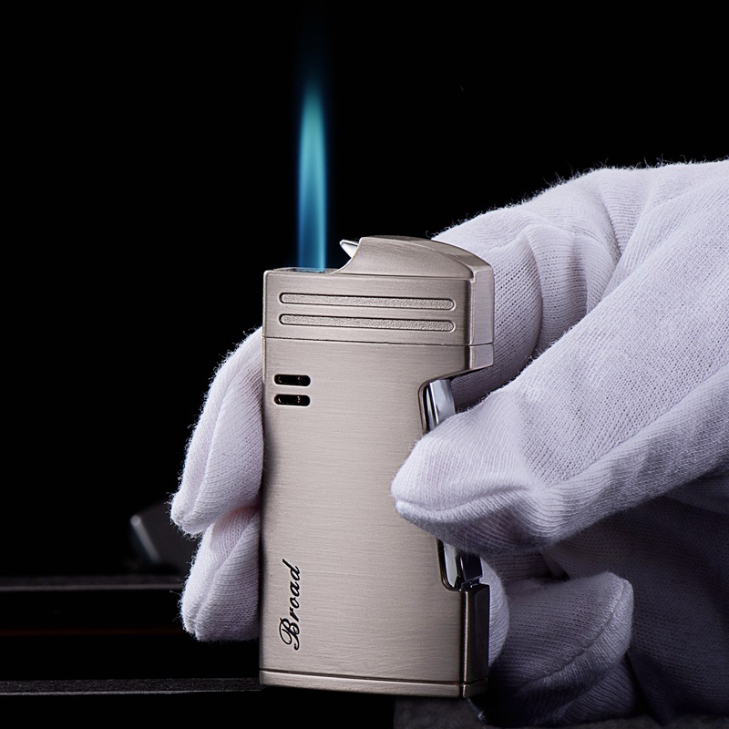 Bật Lửa Khò Broad Lighter BD432 Bấm Ngang Lửa Khò Xanh Chắn Gió - Xài Gas