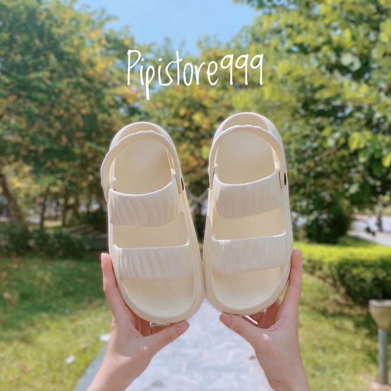 Tăng 1sz Sandal Quai Hậu Đế Bánh Mì Siêu Nhẹ Cao 3Cm Chống Nước Phù Hợp Đi Mưa G159