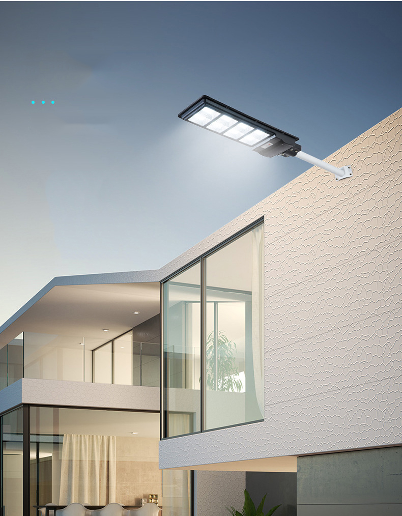 Đèn Led pha năng lượng mặt trời liền thể 200W & 300W, Vỏ nhựa ABS, Tấm pin liền, Ánh sáng trắng
