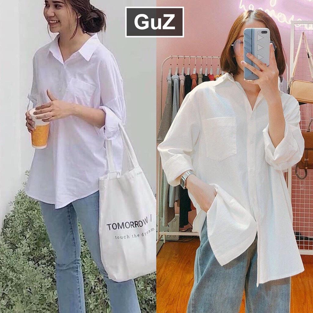 Áo sơ mi nữ dáng thụng mẫu quốc dân siêu đẹp