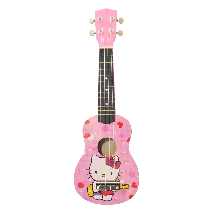 Ukulele Hoạt Hình Kitty Hồng KBD 33A7