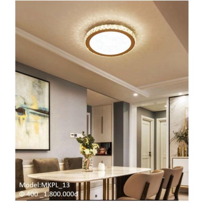 MKPL_13 Đèn mâm áp trần phale chuẩn K9 trang trí phòng khách, đèn trang trí trần tối tân DT HQ