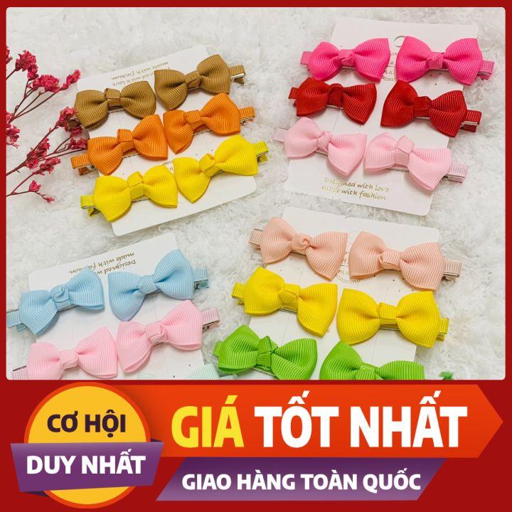 Set6 - kẹp nơ theo màu phối đồ siêu dễ thương-Nunam shop