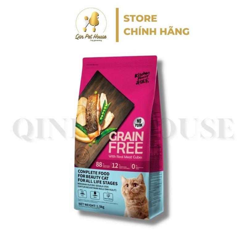 Thức ăn hạt cho mèo Kitchen Flavor Nội địa trung 1.5Kg