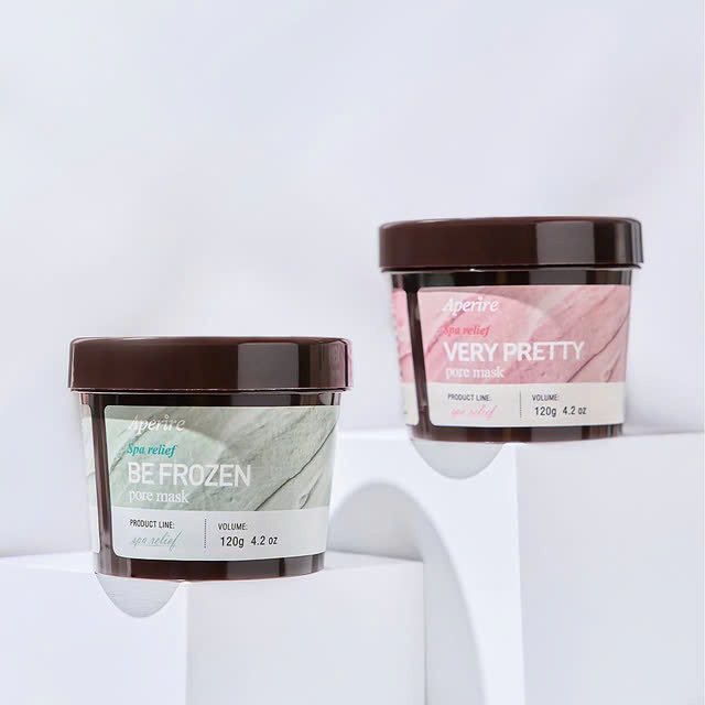 Mặt Nạ Đất Sét Quả Mọng Loại Bỏ Dầu Nhờn, Thu Nhỏ Lỗ Chân Lông, Làm Dịu Da Aperire Spa Relief Pore Mask 120g - Dưỡng sáng da