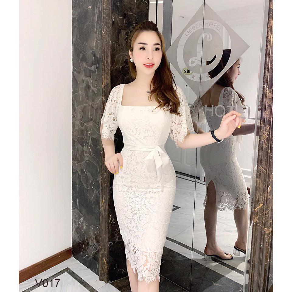 Váy ren body liền thân chất liệu cực cao cấp - Cherry Store V017