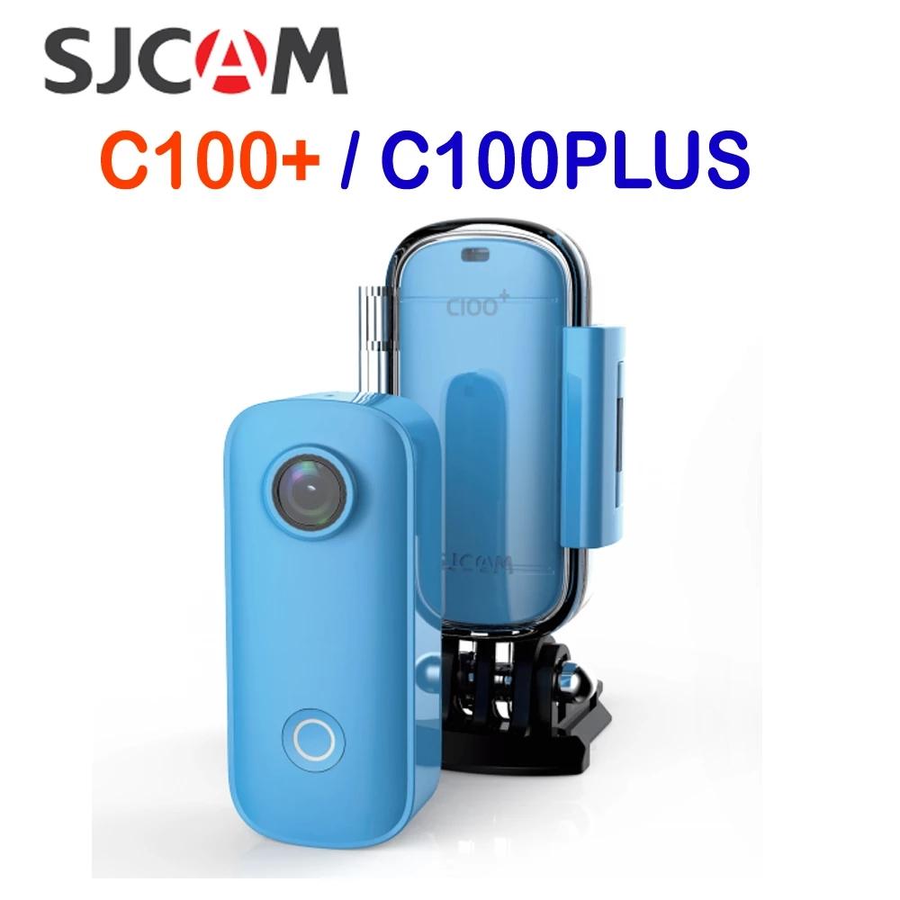 SJCAM C100 C100 C100 Plus Máy ảnh hành động nhỏ của ngón tay cái 2K 30fps H.265 NTK96675